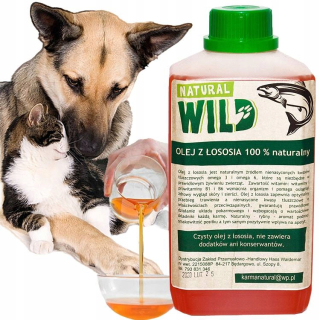 Oleje a tuky pre mačky, pre psov Natural Wild oil 1000 g